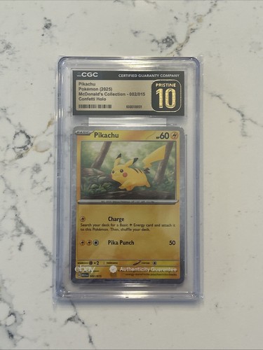 Pikachu graded CGC 10 for sale on eBay