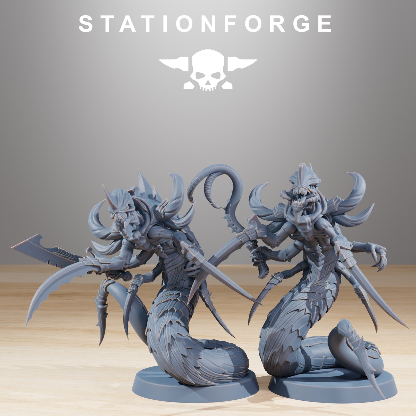Station Forge Miniatures Xenarid Serpents Sci Fi Grim Dark Wargame Proxy Figure foto 6