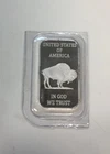 1 oz SilverTowne Buffalo Silver Bar (New) in protective cover
