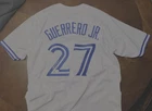 VLADIMIR GUERRERO JR Autographed Auto MLB Jersey Blue Jays Signed JSA COA