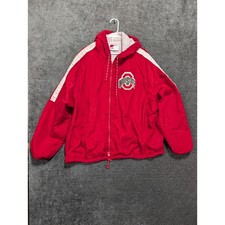 Vintage Swingster Ohio State Buckeyes Windbreaker Jacket Red XXL Made in USA