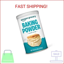 Amazon Grocery, Baking Powder, Double Acting, 8.1 Oz (Previously Amazon Fresh, P