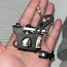 Black Lightweight Coil Tattoo Machine Gun, Me...