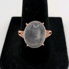 Natural Moonstone 925 Sterling Silver Ring - Size 8