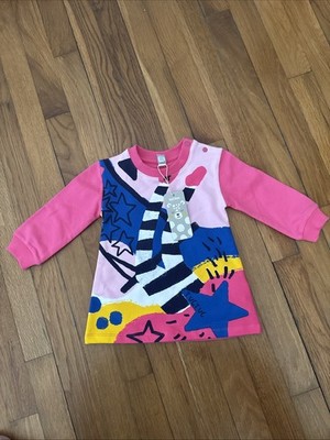 Tuc Tuc Baby Girl Plush Dress Colorful Size 12 Months
