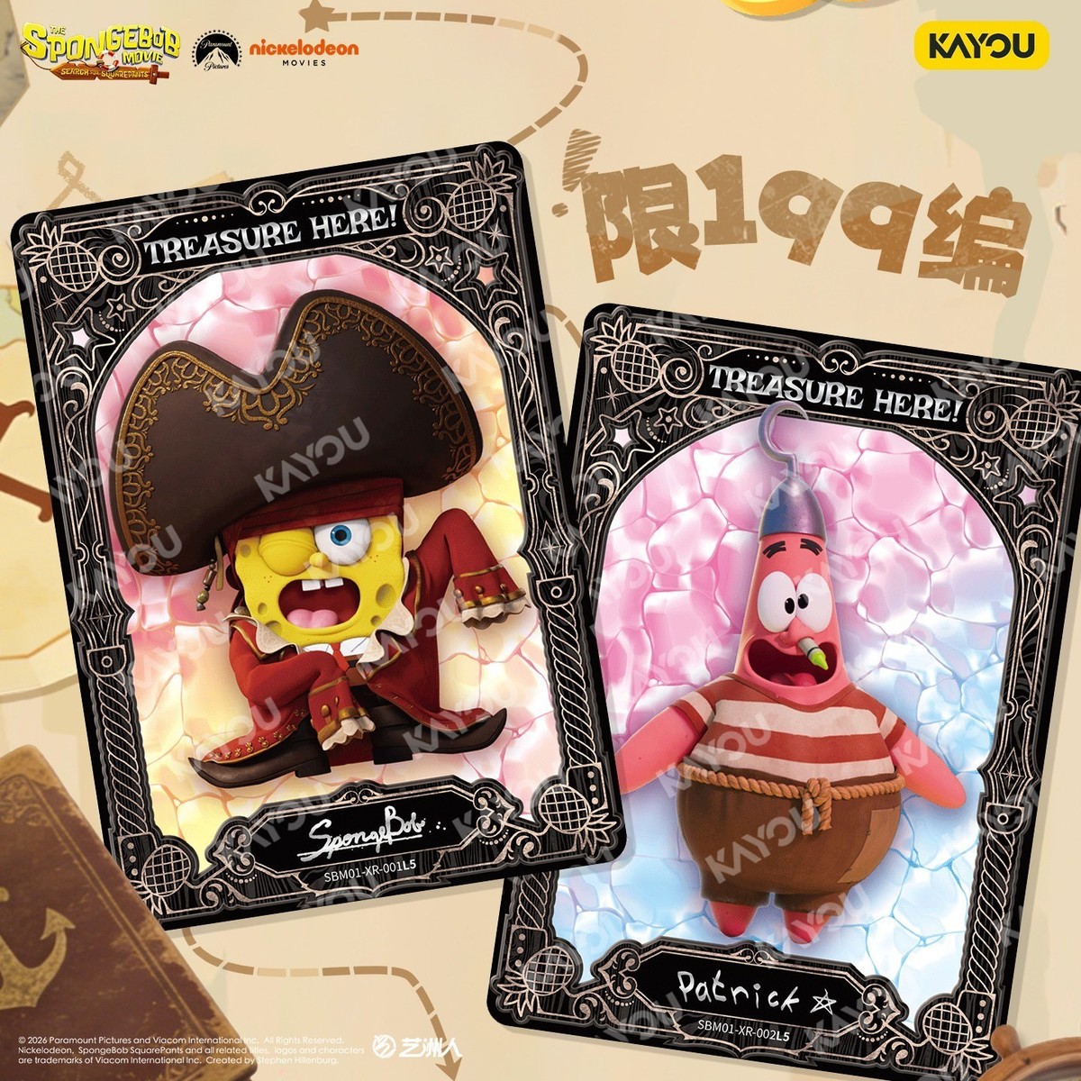 SpongeBob SquarePants 2026 Kayou VOL3 Collection Trading Card