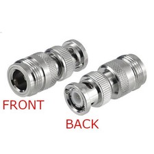 BNC Male Plug to N-Type Female Jack RF Coax Adapter Ham Radio Connector