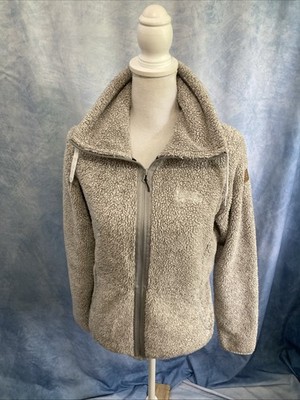 Icepeak Colony Gray Sherpa Teddy Fleece Full Zip Jacket Gorpcore European Small