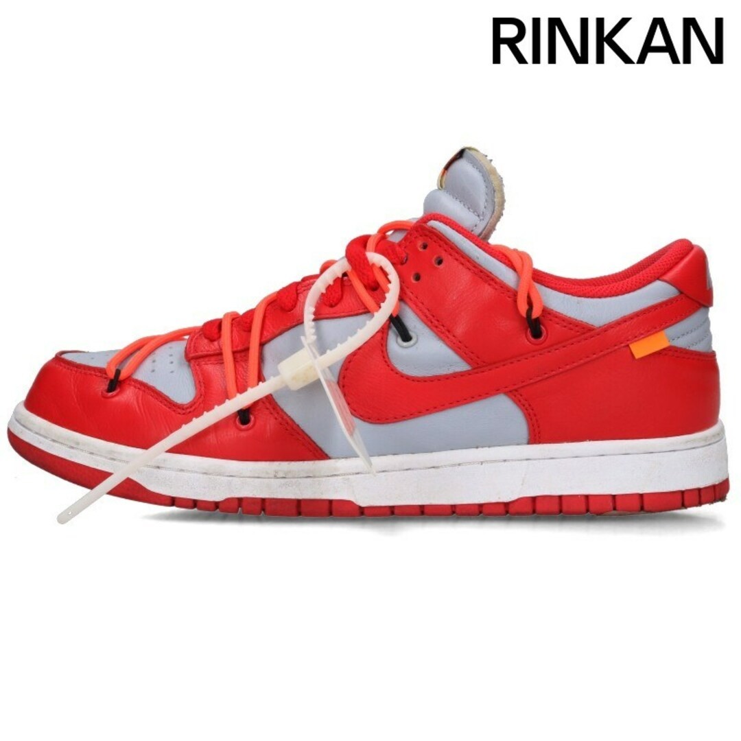 OFF WHITE X NIKE Nike x off white DUNK LOW CT0856 600 sneakers uomo 27 5 cm (10 83 pollici) usate a65a2