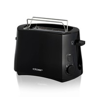 Cloer 3310 Toaster 2-Scheiben Schwarz Kunststoff Mit BröTchenaufsatz