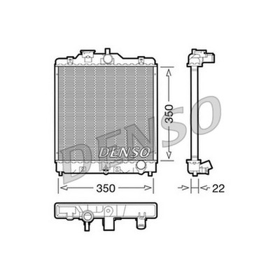 RADIATOR WATER COOLER ENGINE COOLING FOR HONDA 19010P01003 NEW