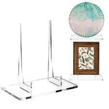  Acrylic Book Stand Clear Easel Stand for Display Acrylic 6 x 4 x 5.5 Inch