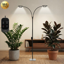 Grow Light LED Full Spectrum with 3/9/12/16H Timer Dimmable for Indoor Plant