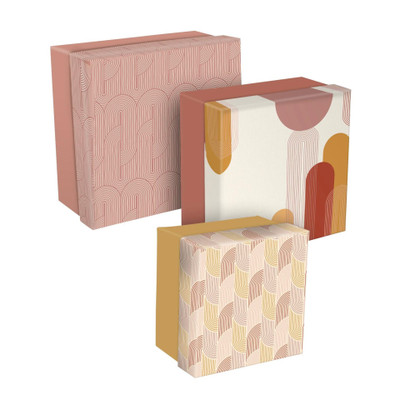 Clairefontaine 2x 3er Set quadratische Schachtelbox 116080C