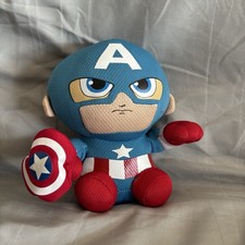 Disney Captain America Marvel Plush Toy Doll 6-inch Ty Beanie Baby