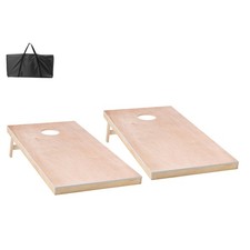 Uimoso 4x2FT Wooden Cornhole Game Set with Carrying Case for Outdoor Fun