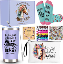 Horse Lover Gifts for Girls, 7 Pcs Horse Stuff Cool Gifts for Horse Lovers with