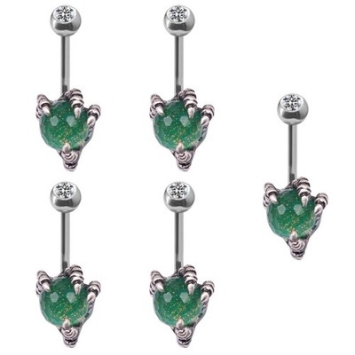  5 PCS Bauchnabelringe Body Piercing Schmuck Piercingschrauben Für Damen