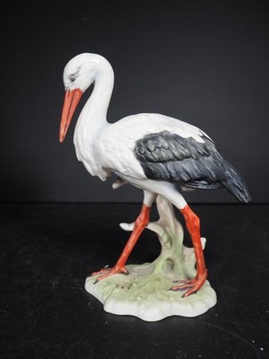 Goebel Porzellan Figur eines Weißstorchs