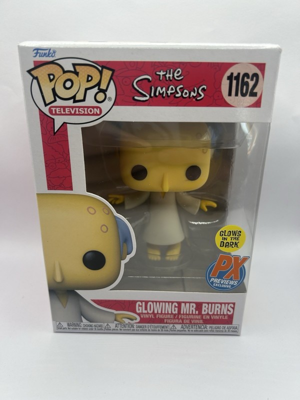 Funko Pop! TV: Glowing Mr. Burns #1162 PX Previews Glow Vinyl Figure