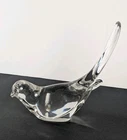 Vintage Fenton Clear Glass Bird of Happiness Paperweight Figurine