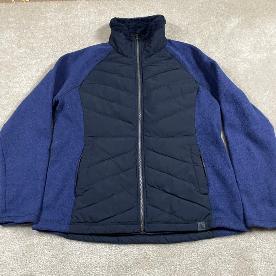Bean Jacket Womens XL Blue Down Puffer Downtek Outdoor Gorpcore Hiking