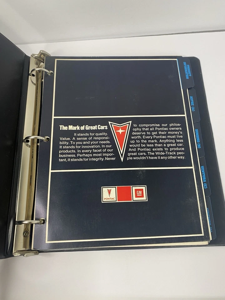 Álbum manual de producto Pontiac 1977 original distribuidor Firebird transmisión automática Grand Prix Foto 2 de 4