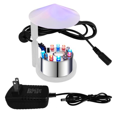 Mist Maker, 12 LED Mister Fogger Water Fountain Pond Fog Machine Atomizer Air...