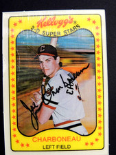 JOE CHARBONEAU 1981 KELLOGGS 3-D SUPERSTARS #54    INDIANS  ROOKIE  SET BREAK