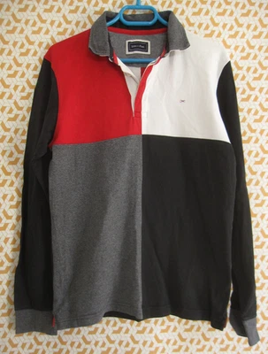 Polo Eden Park Damier Rugby Homme Manche Longue Vintage Jersey - M - Photo 1/4