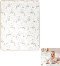 Premium Crib Mattress Pad for Toddler Beds - Soft and Breathable Bassinet Sheets