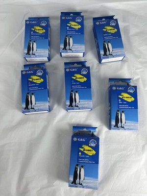 Lot (7) Multipack Ink Cartridge for Pixma PRO-100 Colors G&G Brand Chip