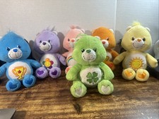 Lot Of 6 early 2000  S Care Bears Stuffed Plush