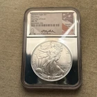 2024 P American Silver Eagle First Star Privy NGC MS70 FDOI Ryder Signed