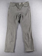 J Jill Women's Jeans Size 2P Gray Authentic Fit Slim Ankle Stretch 27" Low Denim