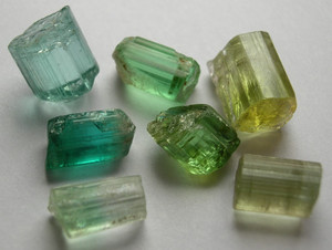 TOURMALINE, MIXED COLOR, ROUGH FOR FACETING, AFGHANISTAN