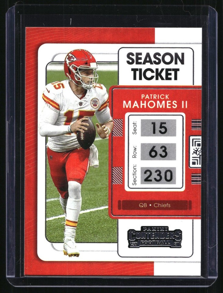 2021 Panini Contenders #47 Patrick Mahomes II Season Ticket Chiefs