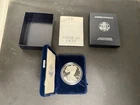 1996 P American Eagle One Ounce Silver Bullion Dollar Proof Coin With COA & Case
