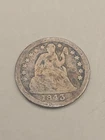 1843 Seated Liberty Silver Dime 10c