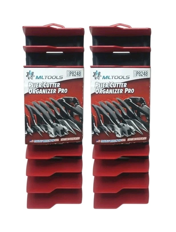 LOT OF 2 MLTOOLS Plier Rack Pliers Cutters Organizer Plier Pro P8248 Made in USA