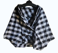MOYURU Block Check Summer Jacket Blouse Size ...