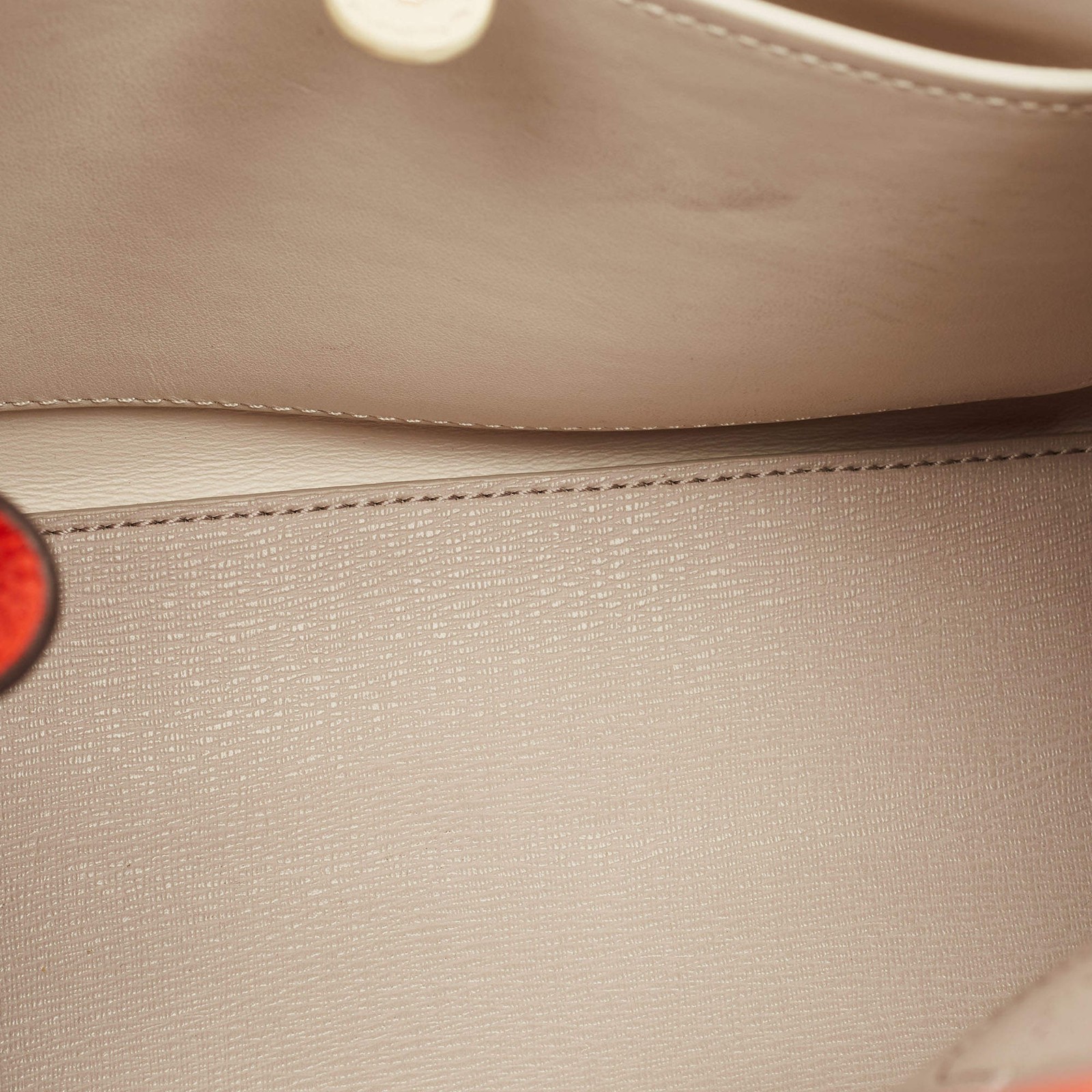 Kate Spade Knott Orange Leather Satchel thumbnail 8