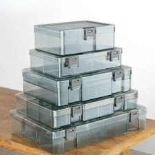 Plastic Tool Parts Storage Box Screw Organizer Drill Bit Electronic Grid Case