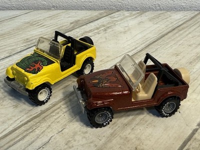 Hot Wheels Vintage Real Riders Jeep CJ-7 Brown Yellow White Gray