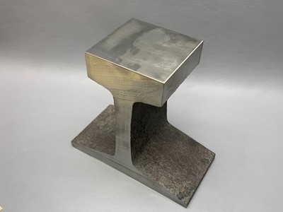 Machined Flat Top Rail Road Train Track Anvil 2-1/2  Long Blacksmith Sandblasted
