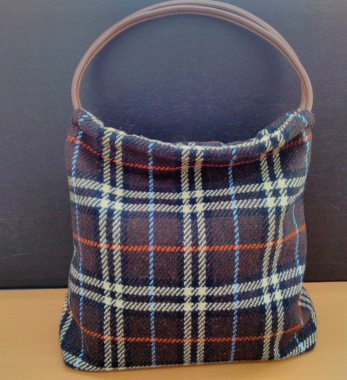 Tote  No.  Brown check BURBERRY 1210a