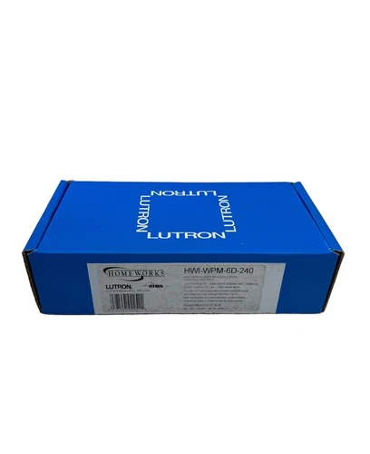 LUTRON HWI-WPM-6D-240 Wallbox Power Module 6 Zone Lighting Control