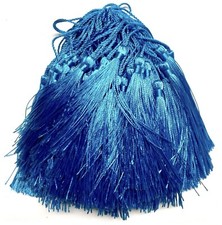 12 pcs Satin Feel Colourful 13cm Tassels for Jewellery or Craft Making
