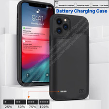 For iPhone 14/13/12/11/X External Battery Charger Case Power Bank Charging Cover