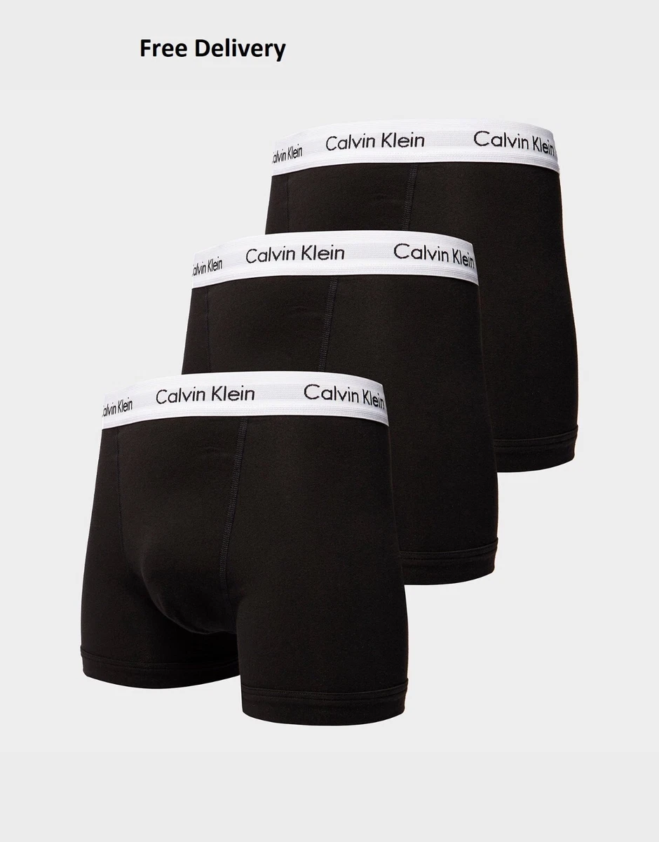Calvin Klein Men s Brief Stretch Boxers 3 In 1 Pack All Black